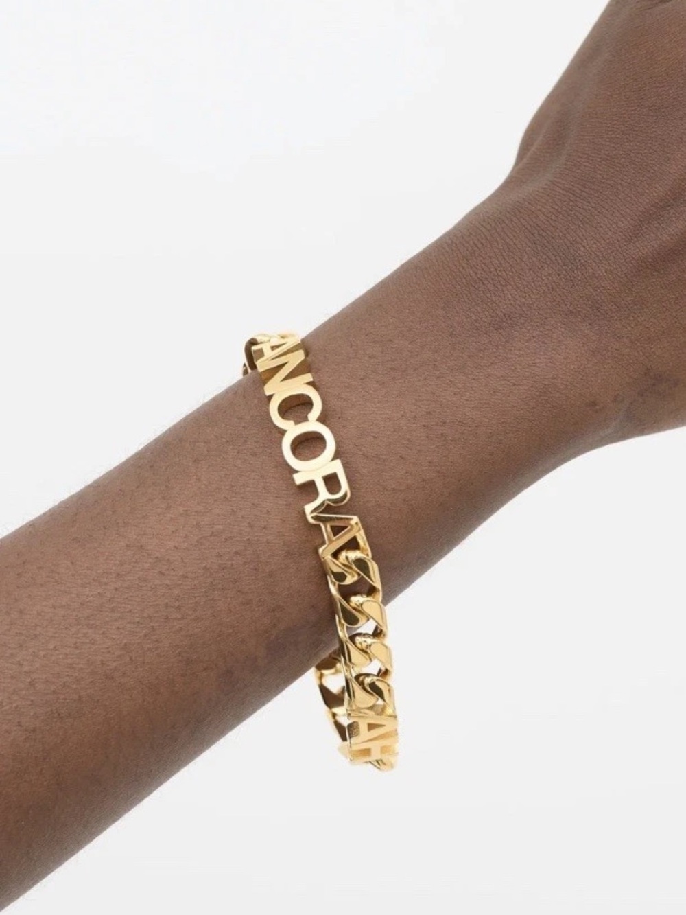 GUCCi Gold Ancora Chunky Chain Link Bracelet Statement Jewelry